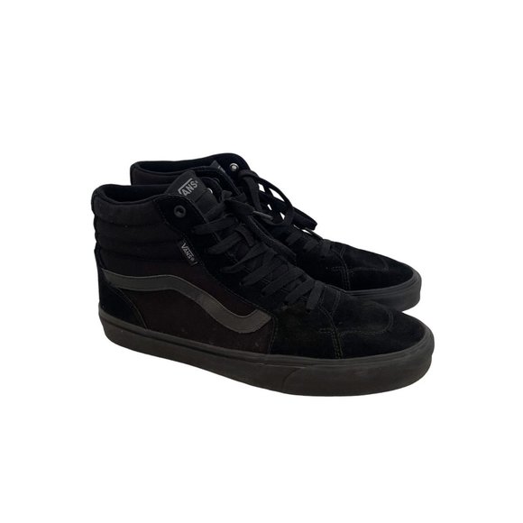 Vans Other - Vans Filmore Hi Top Triple Black Suede Lace Up Skate Sneakers Shoes Mens size 11